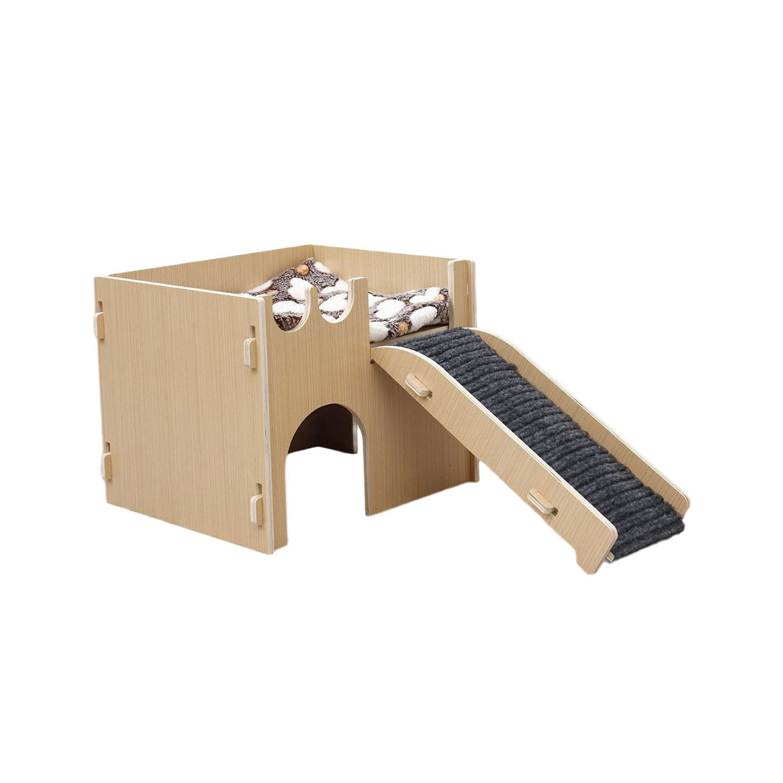 Toysmith Hamster Hideout Hut Play House Ladder en Cage Decor Exercise Toys Hamster House and Habitat for Gerbils Mice Gerbils