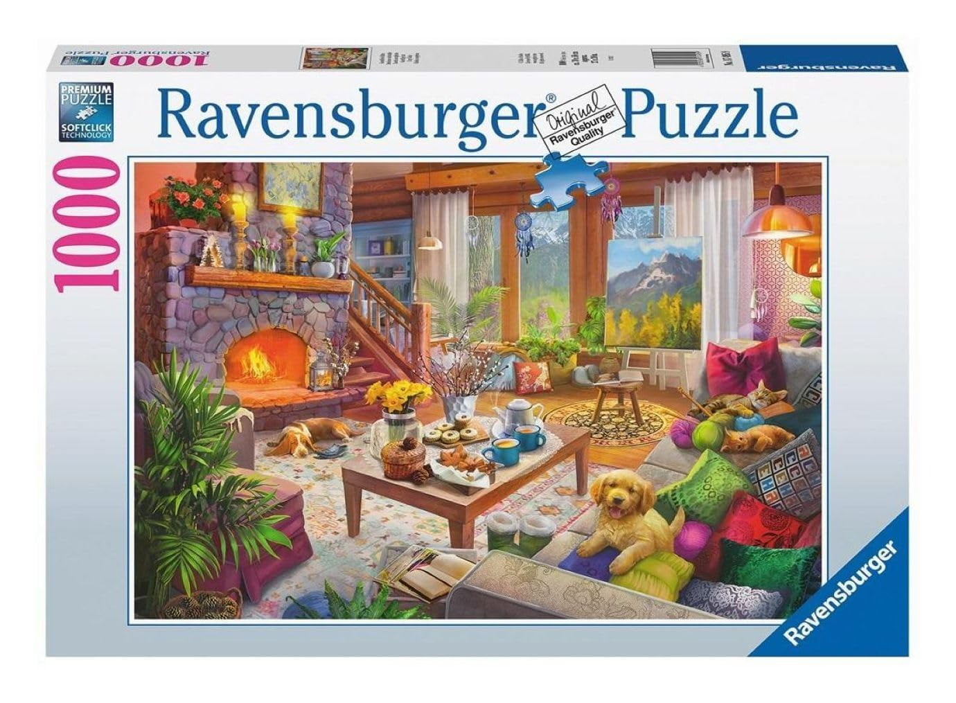 Ravensburger Home For Christmas 1000 Piece Jigsaw Puzzle – Festive Scene For Adults & Kids 12+