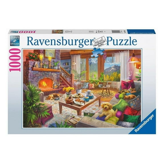 Ravensburger Cozy Cabin 1000 Piece Jigsaw Puzzle for Adults - 17495 - Every Piece is Unique, Softclick Technology Means Pieces Fit Together Perfectly