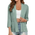 thumbnail image 2 of Soki Cardigan pour Femmes Léger à Manches Longues Ouvert Décontracté avec Poche, 2 of 9