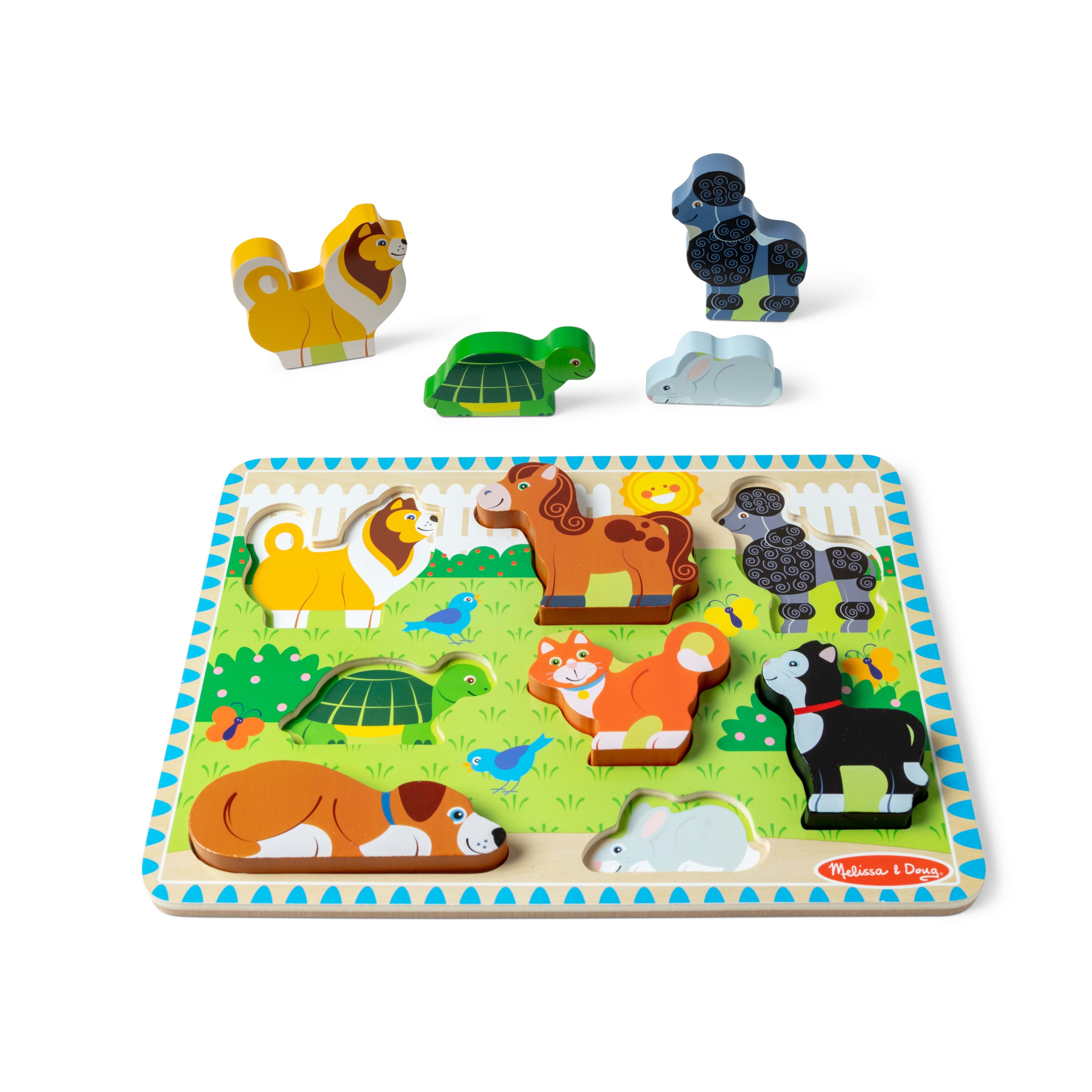 Melissa & Doug Pets Wooden Chunky Puzzle (8 pcs) - FSC Certified - image 5 of 10