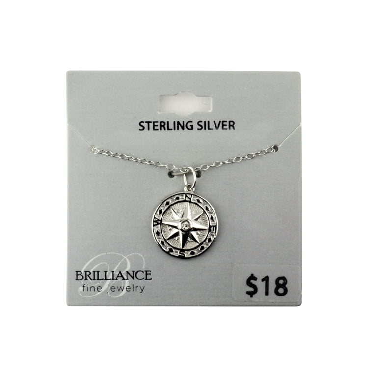 美品　vasco ANCHOR COMPASS NECKLACE SILVER Vasco Anchor Compass Necklace -silver – WANDERS*