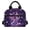 Purple Dragon Butterfly Print, variant on HUIACONG Cartoon Axolotl with Star & Cloudy Galaxy Pattern Insulated Lunch Bag, Easy Clean Lining Removable Strap Aluminum Film Insulated Lunch Tote for Daily Use