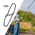 thumbnail image 1 of 100x Broches de Pesca shamjiam Conector de Pesca Herramienta de Aparejos de Pesca para Bloqueo de Agua Dulce, 1 of 8