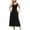 Black, variant on Xunlbb Solid Long Dresses for Women Ladies Lightweight Max Dress with Round Neck Sleeveless Breathable Dress Side Key Pockets Summer Vacation Beach Fashion Plus Size