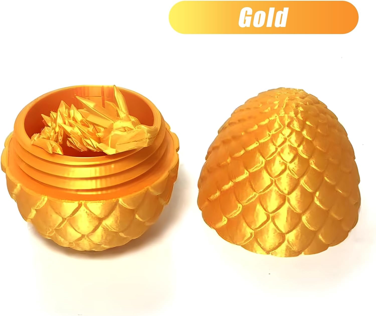 Home Office Desk Decor3D Printed Dragon Egg Crystal 3D Dragon Fidget Toys for Adult Articulated Dragon Egg Surprise Dragon Gifts