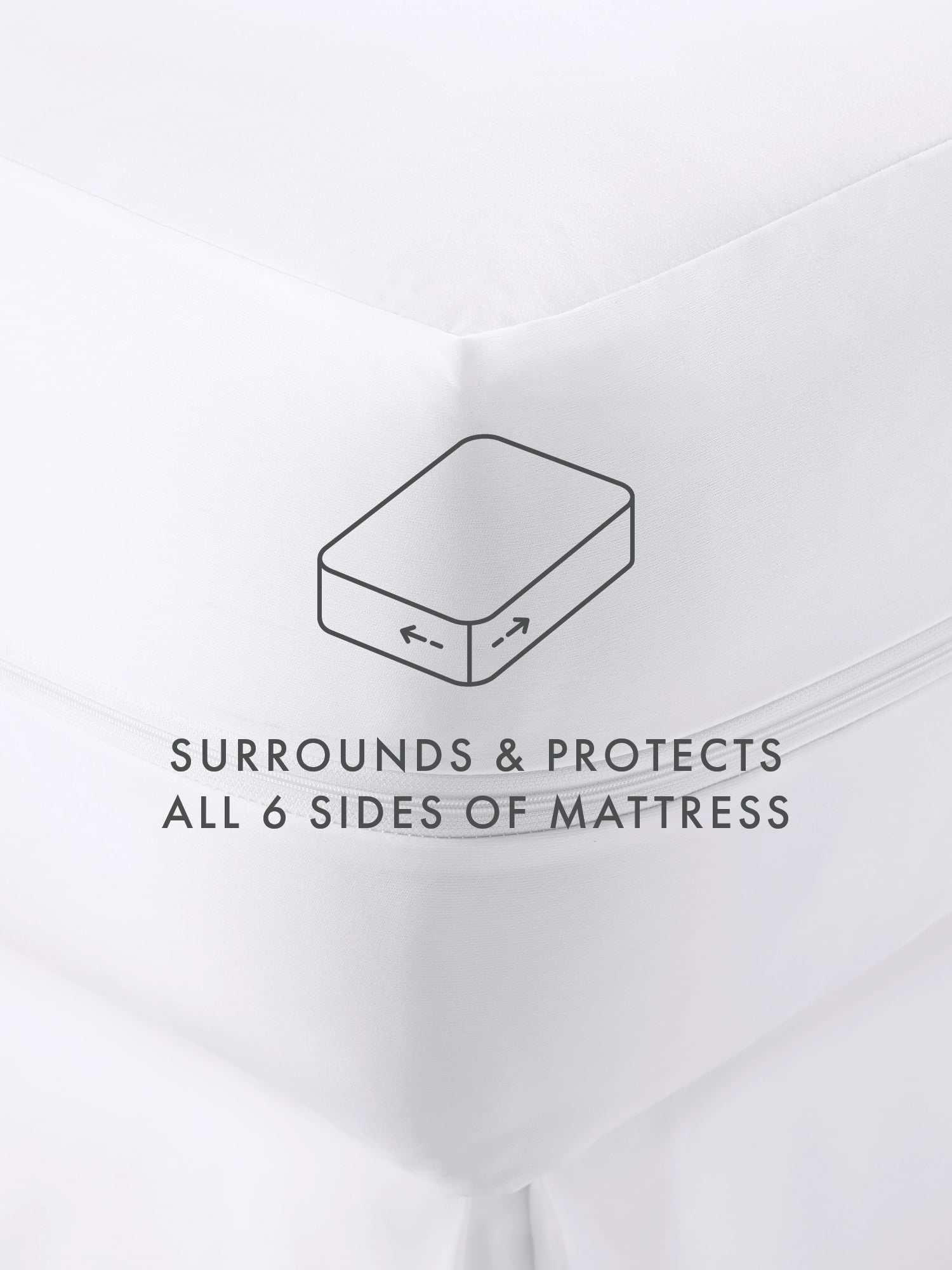 Waterproof Zippered Mattress Protector - Full Encasement Bed Bug Protection for Twin XL Size Beds by Comfort Canopy