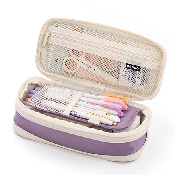 Estuche escolar de gran capacidad, papelería, bolsillo con cremallera, almacenamiento de of MABOTO Bolso de la pluma