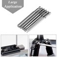 thumbnail image 4 of 6pcs Magnetic Screwdriver Bits Inside Hexagonal Head H2.5-H8 Set Bits 100mm Long 6 Teeth in S2 Steel Accessory Kit Electric Screwdriver Tool with 1/4'' Hex Socket |, 4 of 5