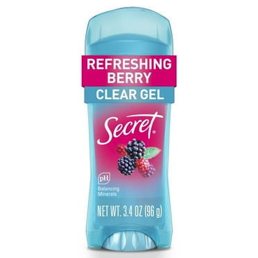 Secret Fresh Antiperspirant Deodorant Clear Gel, Berry, 3.4 oz