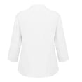 thumbnail image 5 of Women's Oversized Tshirts Retro Pleated Linen Like Regular Fit Shirt Long Sleeve Shirts for Women, 5 of 5