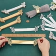 thumbnail image 3 of About 100 Pcs Napkin Rings Butterfly Shape 2 Sizes 2 Colors Flower Foil Paper Napkin Holder Metallic Paper Napkin Rings for Serviette Table Decoration Weddings Party Restaurant, 3 of 7