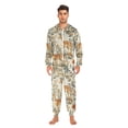 thumbnail image 3 of FORMRS Onesies Pajama for Adults Unisex Hoodie Winter Jumpsuit One Piece Sleepwear, Sizes S-2XL, Deer Pattern, 3 of 7