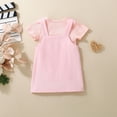 thumbnail image 5 of Hienoo Baby Girls Outfits Short Sleeve Ribbed Romper Jumper Dress Set, Sizes 0-24 Months, 5 of 8