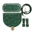 thumbnail image 1 of Abbracc PU Leather Bag Knitting Set DIY Bag Making Kit for Home Professional Enthusiasts Green, 1 of 9
