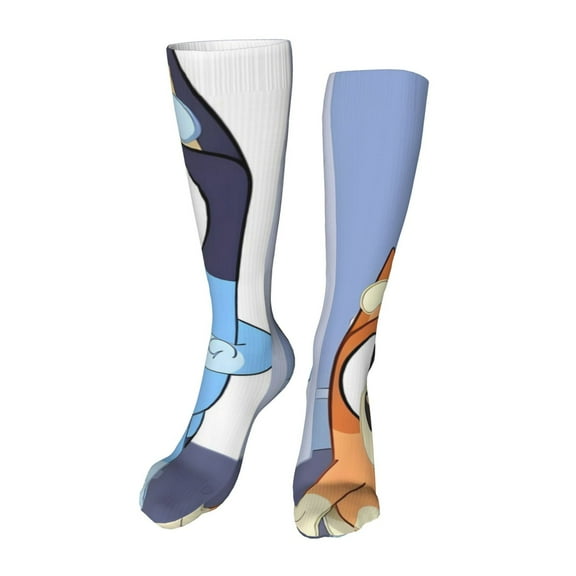 Saiise Bluey Funny Socks Men Women Boys Kids Adults Novelty Graphic 20in stockings Crazy Design Casual Dress Socks for Sports,Running,Travel