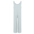 thumbnail image 5 of GILIGEGE Women's Casual Loose Overalls Jumpsuits One Piece Sleeveless Wide Leg Long Pant Rompers with Pockets Wide Leg Palazzo Pants Tank Jumpsuit Button Down Loose Bib Overalls Summer Linen Jumpsuit, 5 of 5