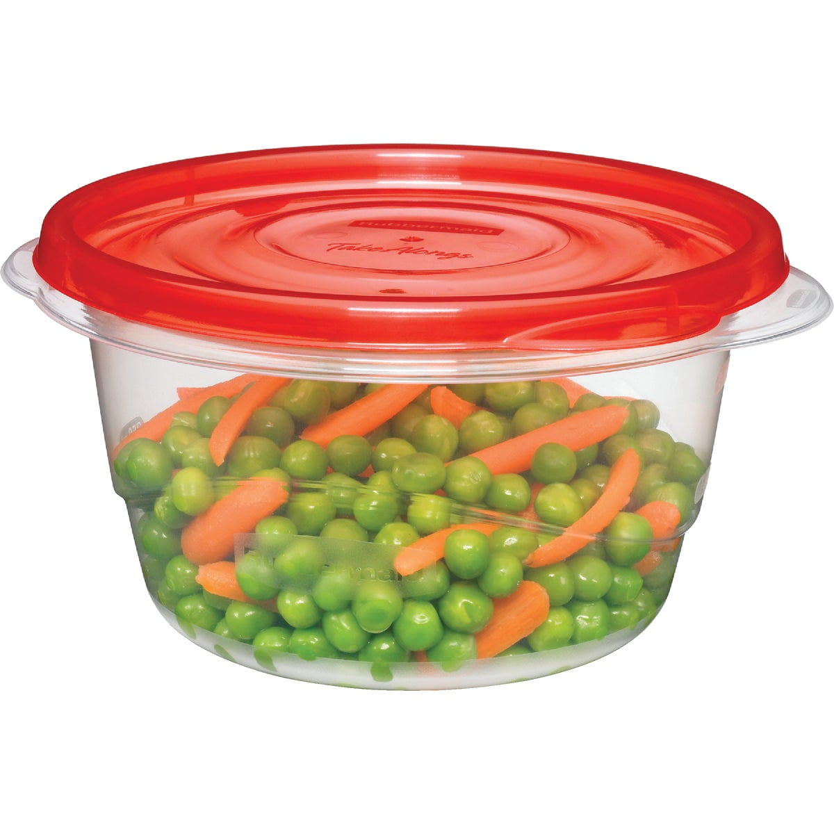 Rubbermaid TakeAlongs Red Plastic Dishwasher Safe Food Storage Containers (4 Count)