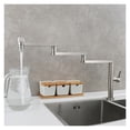 thumbnail image 4 of Brass Folding Kitchen Faucet Double Joint Swing Arms Hot & Cold Water Three Section Extension Sink Faucet Dual Functions Tap ,Easy Opearte, 4 of 7