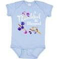 thumbnail image 3 of Inktastic Thankful and Blessed Inspirational Saying with Flowers Boys or Girls Baby Bodysuit, 3 of 5