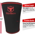 thumbnail image 3 of Rodilleras de 7 mm (1 par) - Rodilleras de alto rendimiento para levantamiento de pesas, cross training y powerlifting - Las mejores rodilleras y correas de compresión - Para hombres y mujeres (Negro/, 3 of 4