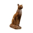 thumbnail image 1 of Figura de gato egipcio, recuerdo coleccionable para armarios, estanterías, escritorios y hogar. S, 1 of 5