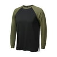 thumbnail image 2 of JTieacloth Mens Running Tee Shirts Men's Fashion Color Blocked Long Sleeved Sports T Shirt Men's Breathable Sports Top, 2 of 4