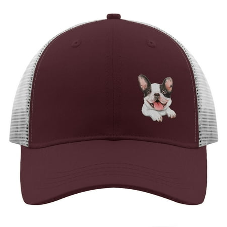 Baseball Caps dog Embroidery Dad Cap for Men Graphic Adjustable for Fishing Snapbacks Chestnut red One Size