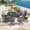 Black Table-Brown Chair, variant on DIFY 5PCS Patio Dining Furniture Set, 41" Round Slatted Table and 4 Swivel Chairs, Balck