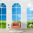 thumbnail image 2 of Idea4wall 4pcs Vies from French Window Peel and Stick Wallpaper Removable Wall Murals Large Wall Stickers for Home Decoration, 66"x24", 2 of 5