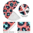 thumbnail image 2 of FMSHPON Beautiful Leopard Print Xmas Christmas Tree Skirt Stand Mat for Holiday Party Decoration Indoor Outdoor 36 inches, 2 of 6