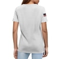 thumbnail image 6 of MEICHEN Short Sleeve Independence Day Women’s 250th Anniversary USA Shirt 2026 American Flag Retro Graphic Tee, 6 of 6