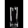 thumbnail image 1 of Glass Tall Cylinder Vase with Round Mouth - Large - Clear - Benzara, 1 of 1