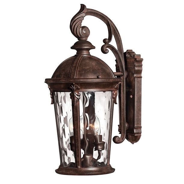 Hinkley Canada 1898RK Outdoor LED Wall Mount Sconce, 20.75"H River Rock Finish