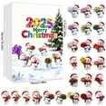 thumbnail image 4 of CJiaWei 2025 2D Snowman And Acrylic Hanging Advent Calendar 24 2D Flat Snowmen Holding Double Printed Realistic Pattern., 4 of 5