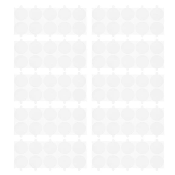 HOMEMAXS 100 Pcs Adhesive Dots Wax Melts for Stamp Seals Sealing Strips White