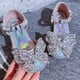 thumbnail image 4 of Zapatos explosivos para niños, zapatos de princesa, zapatos de primavera y novedad de verano para niñas, vestido con lazo de diamantes de imitación de pasarela, sandalias de suela blanda, 4 of 5