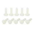 thumbnail image 1 of Unique Bargains Nylon Machine Screws, M4x12mm Slotted Pan Head Fasteners Bolts, White 50Pack, 1 of 4