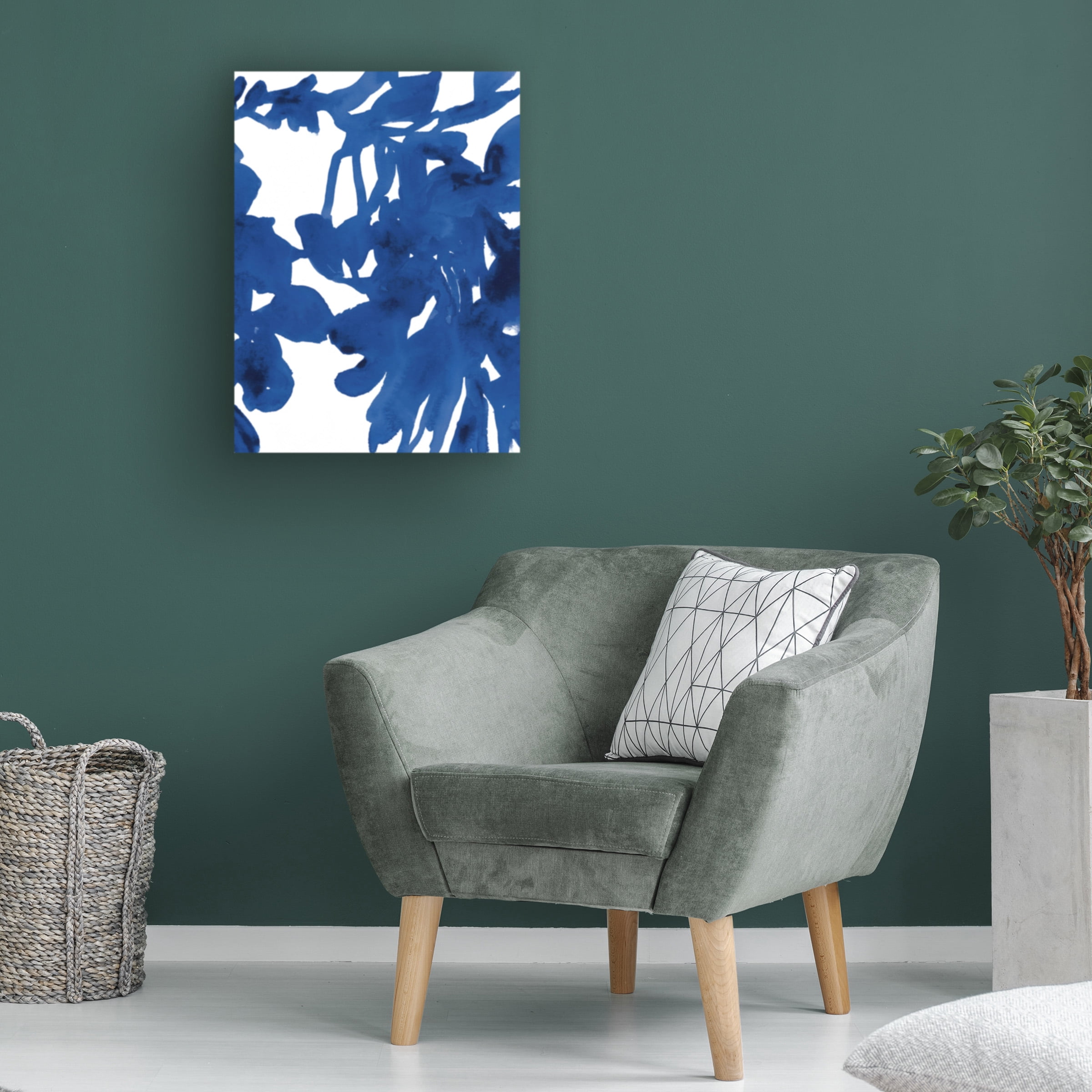 June Erica Vess 'Azure Silhouette I' Canvas Art