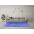 thumbnail image 3 of Ahgly Company Machine Washable Indoor Rectangle Persian Blue Bohemian Area Rugs, 3' x 5', 3 of 4