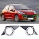 thumbnail image 3 of 2024 cubierta de luz antiniebla delantera derecha del coche marco de luces antiniebla cromadas parrilla accesorios de automóvil para Peugeot 207 Sport 2006-2009, 3 of 5