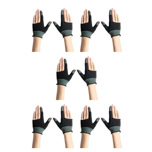 Sidaley 1 par de guantes para juegos móviles, guantes de Control táctil sensibles altamente conductivos, antideslizantes, transpirables, tamaño libre Type2