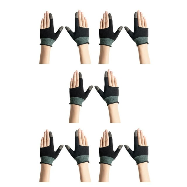 Sidaley 1 par de guantes para juegos móviles, guantes de Control táctil sensibles altamente conductivos, antideslizantes, transpirables, tamaño libre Type2