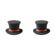 thumbnail image 1 of Tapón Botella Con Forma Sombrero Copa Tapón Vino Reutilizable Grado Alimenticio para Soda (negro), 1 of 3