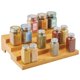 thumbnail image 1 of Spice Rack mDesign de bambú con 4 niveles de almacenamiento para cocina, 1 of 8