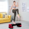 thumbnail image 5 of ZENY 26.5" Aerobic Step Platform Adjustable Exercise Workout Stepper w/4 Risers, Red, 5 of 9