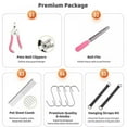 thumbnail image 3 of PENGXIANG Upgraded S-L Pet Grooming Hammock Harness for Cats & Dogs  Pet Stuff Helper with Nail Clippers/Trimmer  Pet Comb  Nail File for Bathing  Ear & Eye Care, 3 of 5