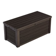Keter Eastwood 150 Gallon Durable Resin Outdoor Deck Box Storage Organization, Brown