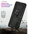 thumbnail image 7 of Dteck Military Grade Drop Impact for Samsung Galaxy S23 FE Case 360 Degrees Metal Rotating Ring Kickstand Holder Armor Heavy Duty Shockproof Cover for Galaxy S23 FE 5G,Black, 7 of 7