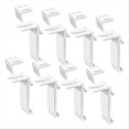 thumbnail image 1 of 8 Pcs Support de Pince Support de Pince en PVC pour Store à Rouleau Klemmfix, Pièce de Rechange pour Store Double, Accessoires, 8 x Support de Pince, Blanc, 1 of 6